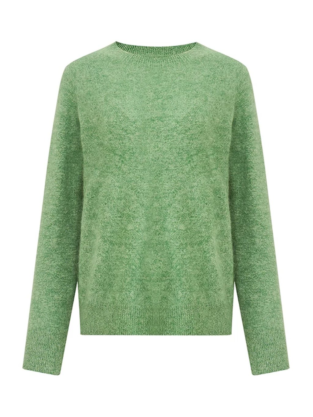 LK-110 Wool Knit Sweater — crew neck, loose fit, solid, warm view 6