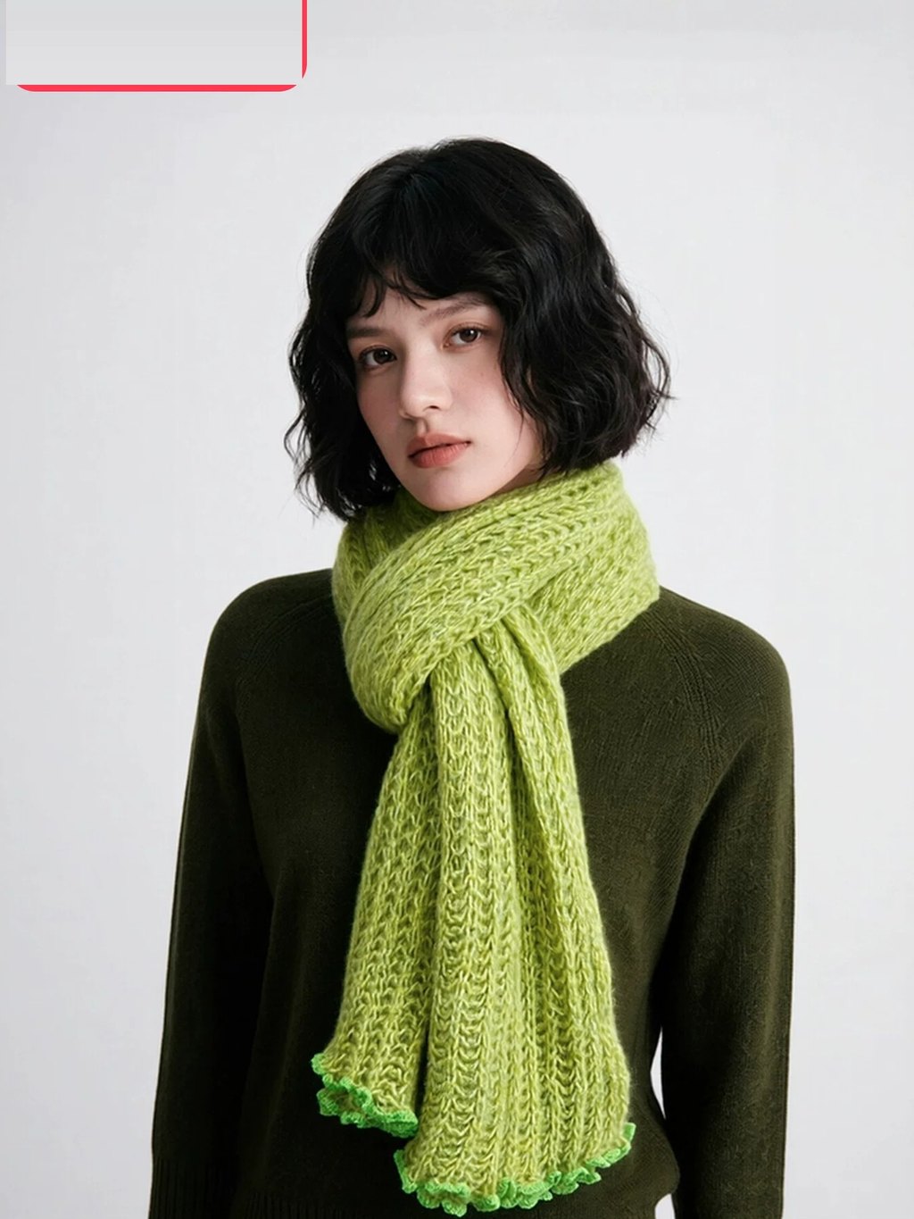 LK-120 Scarf — longline, refined, delicate, boutique design detail