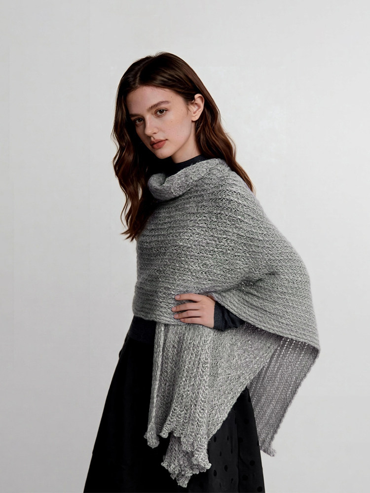LK-120 Scarf — longline, refined, delicate, boutique design view 2