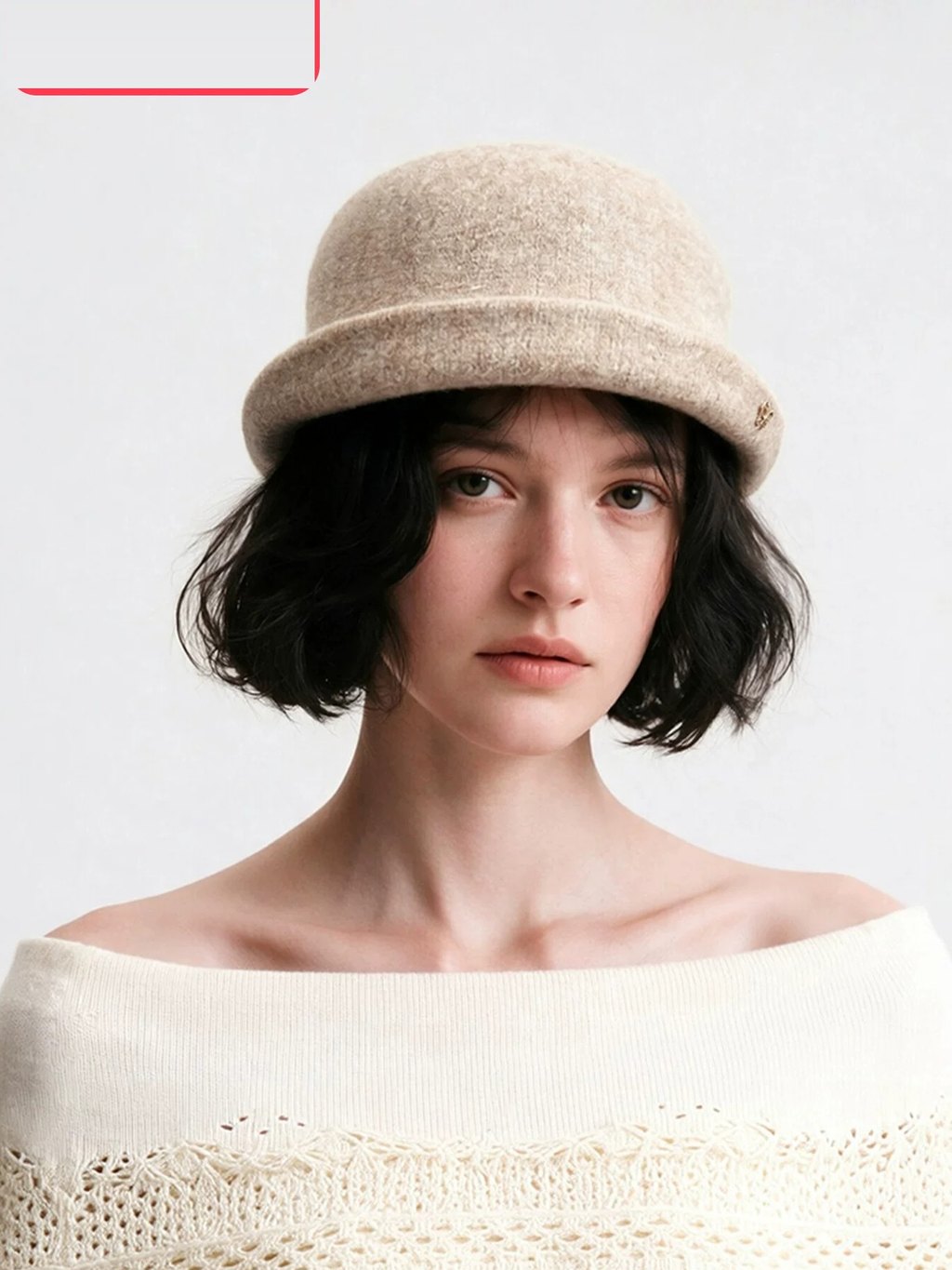 LK-122 Wool Knit Sweater — warm, figure-flattering, versatile, French style detail
